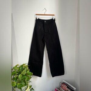 Jesse Kamm Black Wide-Leg Trousers